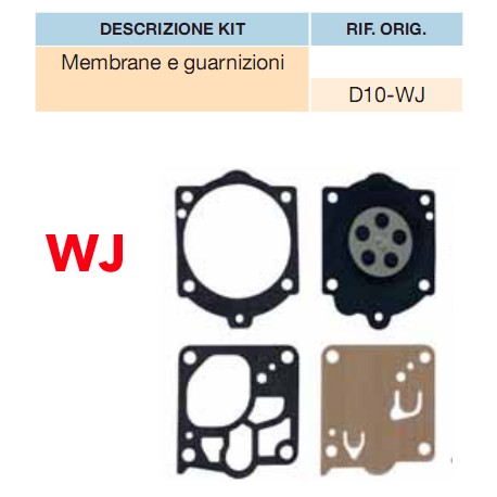 kit membrane e guarnizioni WALBRO D10-WJ
